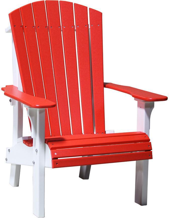 LuxCraft Recycled Plastic Senior Height Royal Adirondack Chair - Rocking Furniture