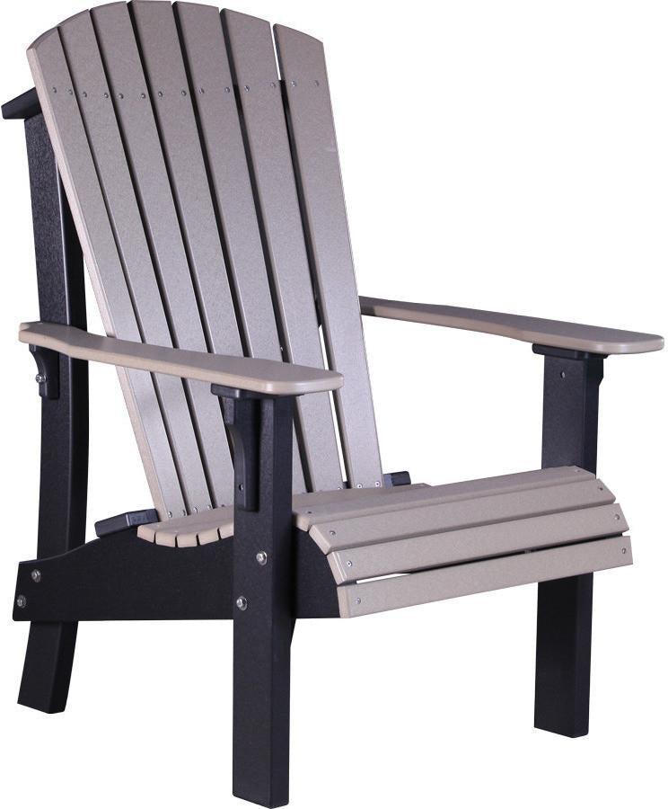 LuxCraft Recycled Plastic Senior Height Royal Adirondack Chair - Rocking Furniture