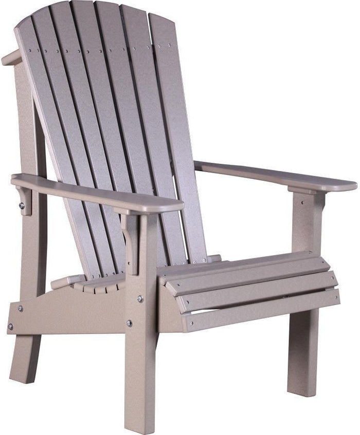 LuxCraft Recycled Plastic Senior Height Royal Adirondack Chair - Rocking Furniture