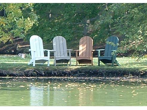 Tailwind Furniture Recycled Plastic Round Back Adirondack Chair - Rocking Furniture