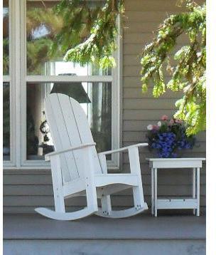 Tailwind Furniture Recycled Plastic Round Back Adirondack Rocking Chair - Rocking Furniture