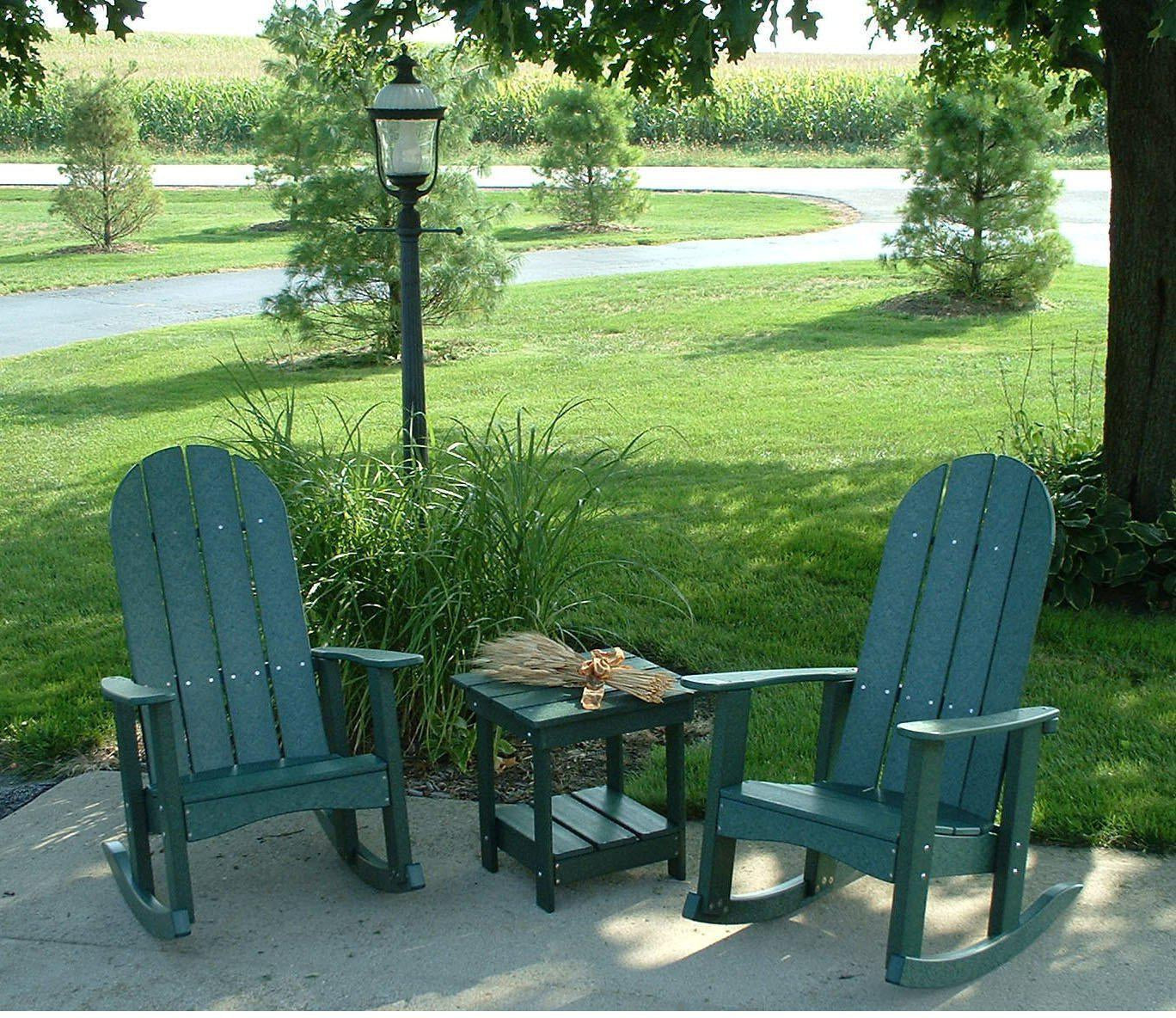 Tailwind Furniture Recycled Plastic Round Back Adirondack Rocking Chair - Rocking Furniture