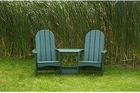 Tailwind Furniture Recycled Plastic Round Back Adirondack Tête-À-Tête - Rocking Furniture
