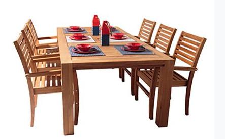 Royal Teak Collection Outdoor Avant Stacking Patio Chair - SHIPS WITHIN 1 TO 2 BUSINESS DAYS