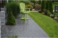 A&L Furniture Recycled Plastic Adirondack Swivel Bar Chair w/Arms - Tropical Lime