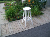 A&L Furniture Recycled Plastic Bar Stool - White