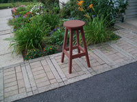 A&L Furniture Recycled Plastic Bar Stool - Cherrywood