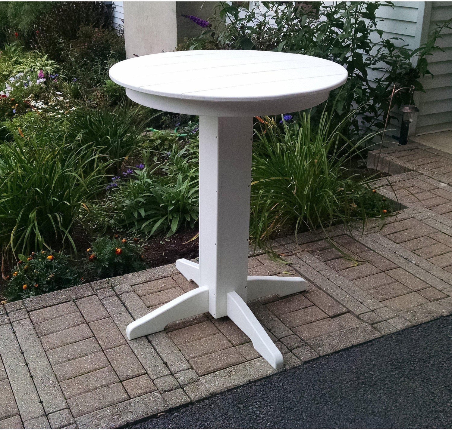 A & L Furniture Co. Recycled Plastic Bar tables