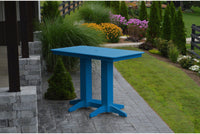 A&L Furniture Recycled Plastic 5' Bar Table - Blue