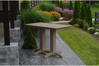 A&L Furniture Recycled Plastic 5' Bar Table - Weatheredwood