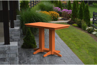 A&L Furniture Recycled Plastic 5' Bar Table - Orange