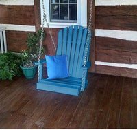 A & L Furniture Co. Amish Made Poly Adirondack Chair Swing  - Ships FREE in 5-7 Business days - Rocking Furniture