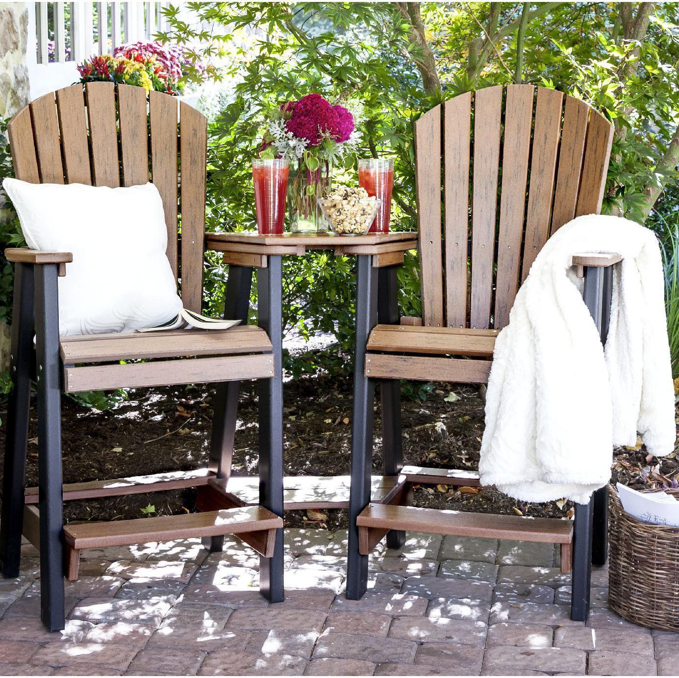 Leisure Lawns Amish Made Recycled Plastic Balcony Settee Model  #322B (Bar Height) - LEAD TIME TO SHIP 4 WEEKS