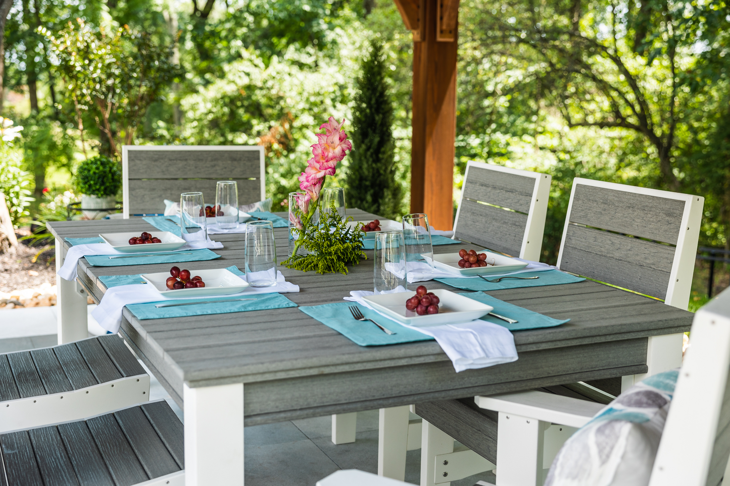 Patiova Recycled Plastic 4'x6' Coastal Dining Table - LEAD TIME TO SHIP 3 WEEKS