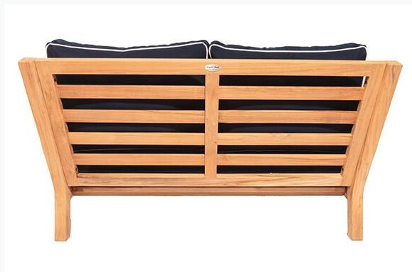 Royal Teak Collection Deep Seating Outdoor Coastal Patio Love-Seat / 2-Seater - SHIPS WITHIN 1 TO 2 BUSINESS DAYS