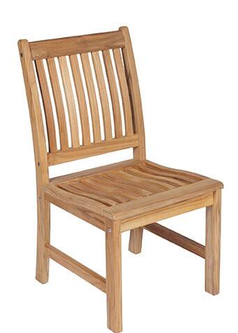 Royal Teak Collection Compass Outdoor Patio Side Chair - SHIPS WITHIN 1 TO 2 BUSINESS DAYS