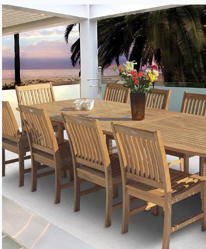 Royal Teak Collection Compass Outdoor Patio Side Chair - SHIPS WITHIN 1 TO 2 BUSINESS DAYS