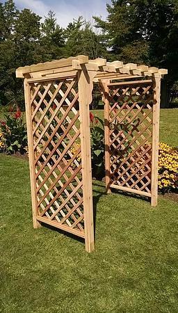 Backyard Crafts Western Red Cedar 6' Covington Arbor - LEAD TIME TO SHIP 2 WEEKS