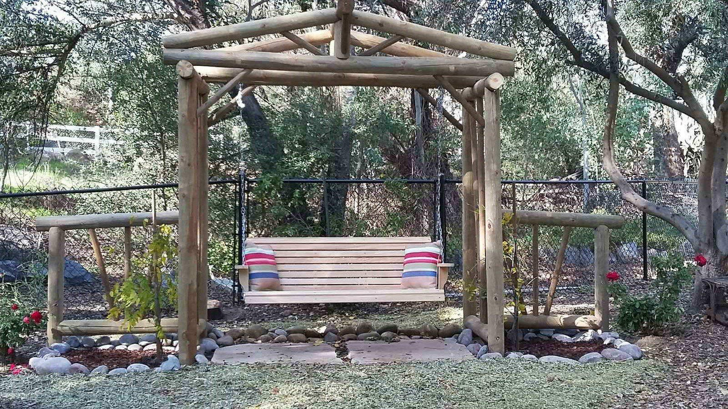 la cypress 5ft regular porch swing unfinished custom