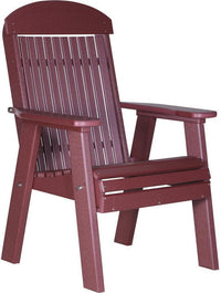 LuxCraft Classic Highback Recycled Plastic 2ft Chair - Rocking Furniture