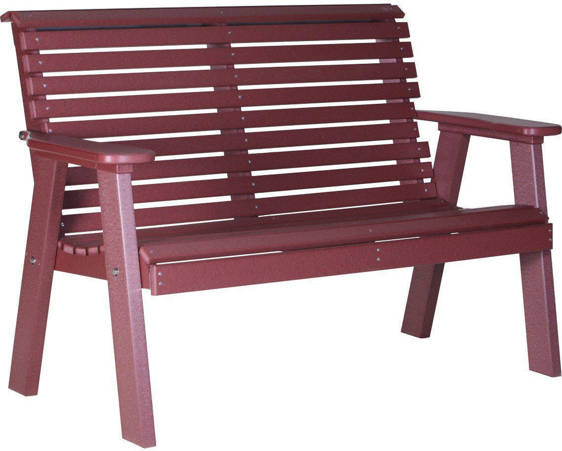 LuxCraft Rollback Recycled Plastic 4ft Bench - Rocking Furniture