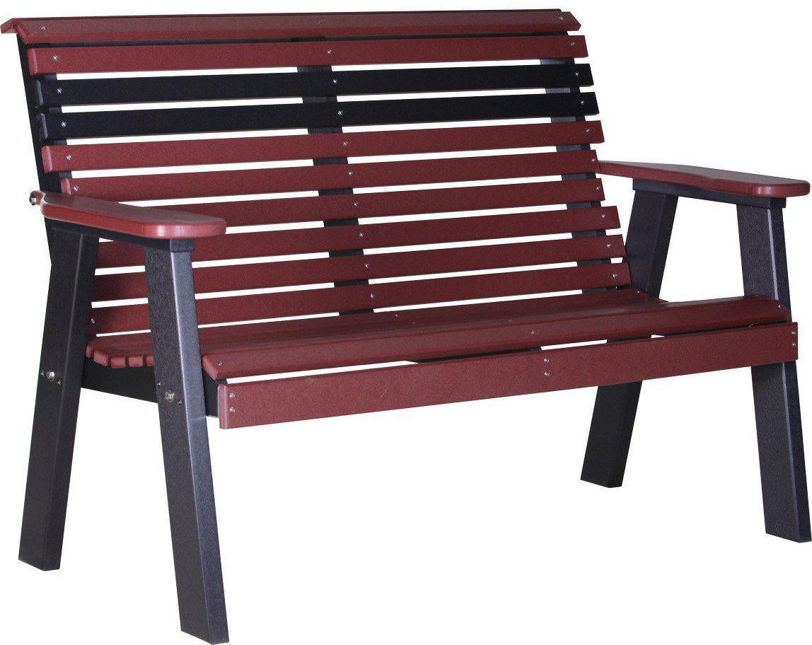 LuxCraft Rollback Recycled Plastic 4ft Bench - Rocking Furniture