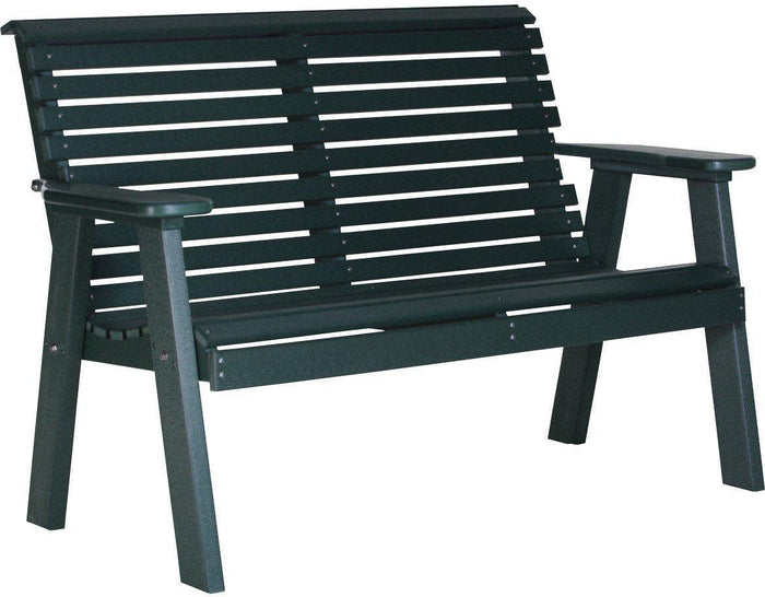 LuxCraft Rollback Recycled Plastic 4ft Bench - Rocking Furniture