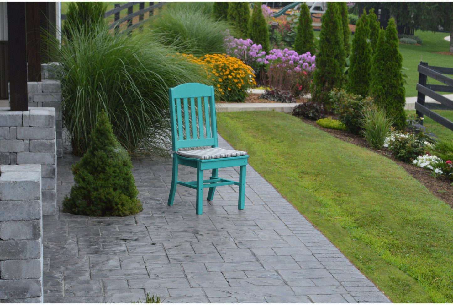 A&L Furniture Company Recycled Plastic Classic Dining Chair - Aruba Blue