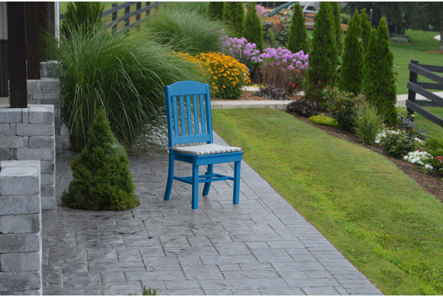 A&L Furniture Company Recycled Plastic Classic Dining Chair - Blue