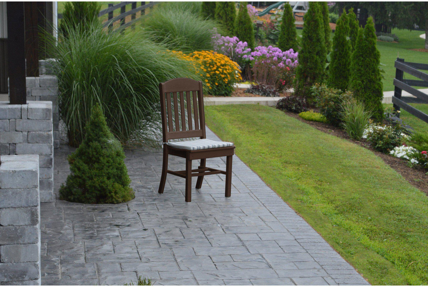 A&L Furniture Company Recycled Plastic Classic Dining Chair - Tudor Brown