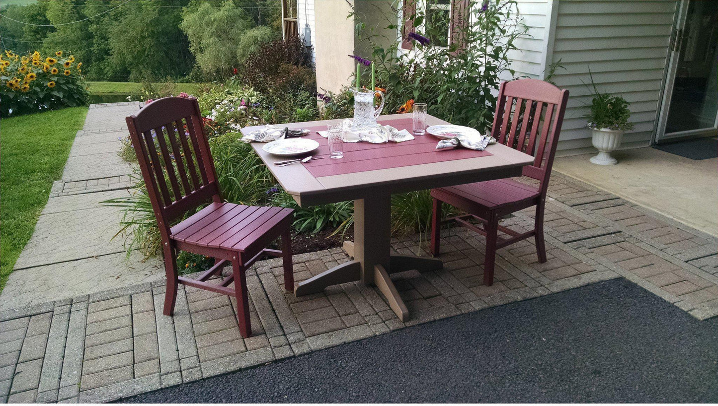 A&L Furniture Company Recycled Plastic Classic Dining Chair - Cherrywood