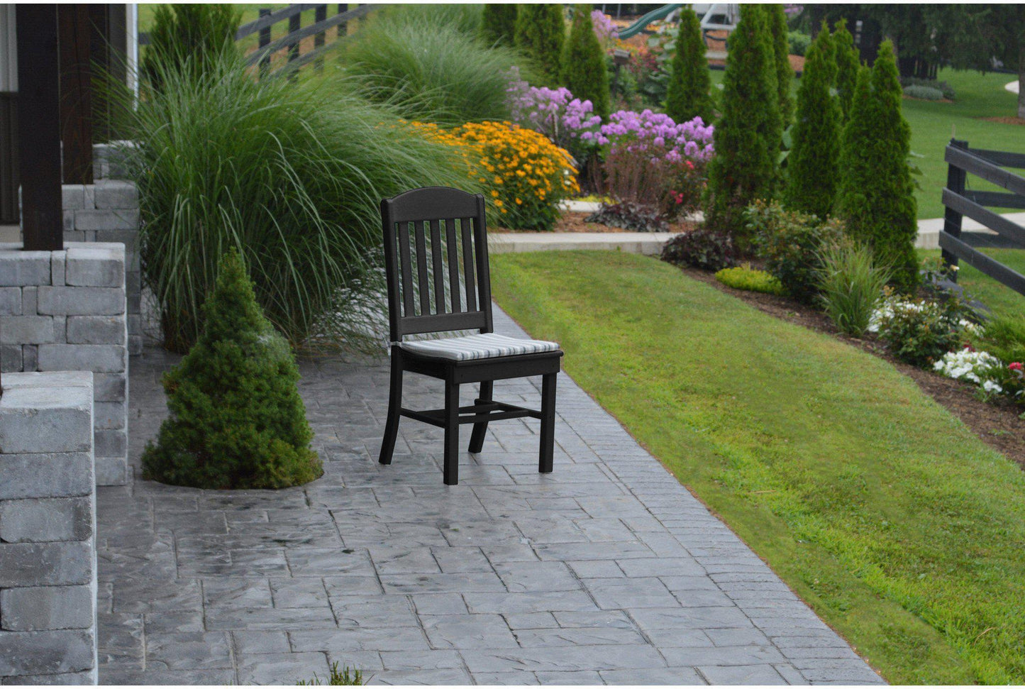 A&L Furniture Company Recycled Plastic Classic Dining Chair - Black
