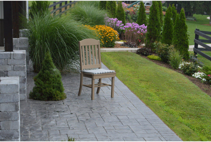 A&L Furniture Company Recycled Plastic Classic Dining Chair - Weatheredwood