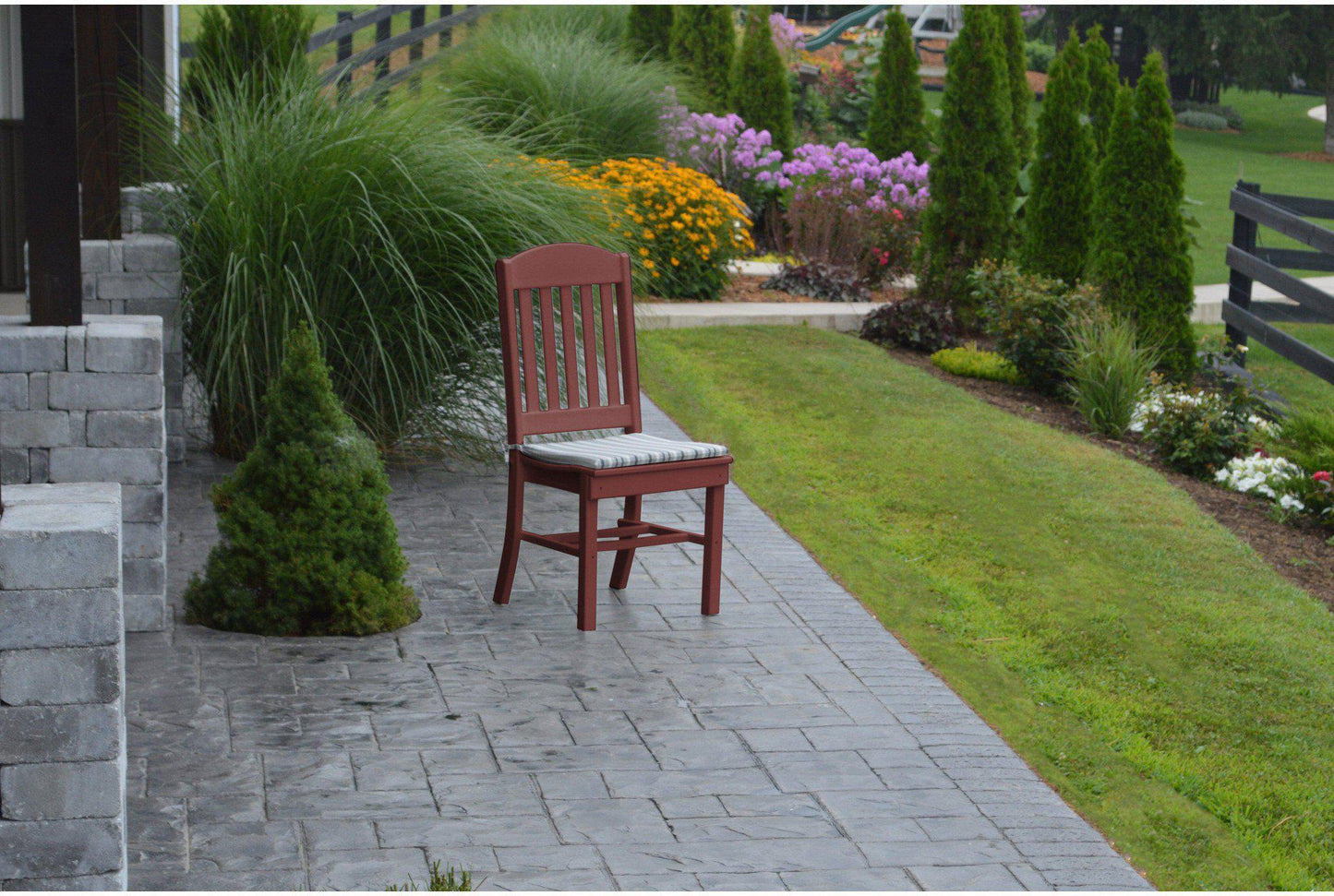 A&L Furniture Company Recycled Plastic Classic Dining Chair - Cherrywood
