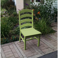 A&L Furniture Company Recycled Plastic Ladderback Dining Chair - Tropical Lime