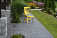 A&L Furniture Company Recycled Plastic Traditional Dining Chair - Lemon Yellow
