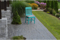 A&L Furniture Company Recycled Plastic Traditional Dining Chair - Aruba Blue