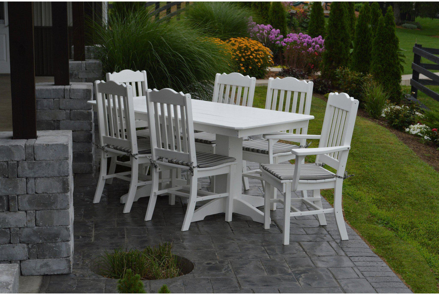 A&L Furniture Company Recycled Plastic Traditional Dining Chair - LEAD TIME TO SHIP 10 BUSINESS DAYS