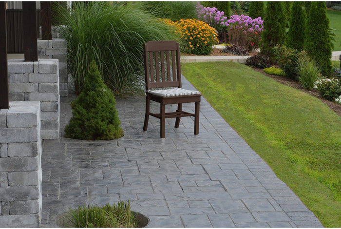 A&L Furniture Company Recycled Plastic Traditional Dining Chair - Tudor Brown