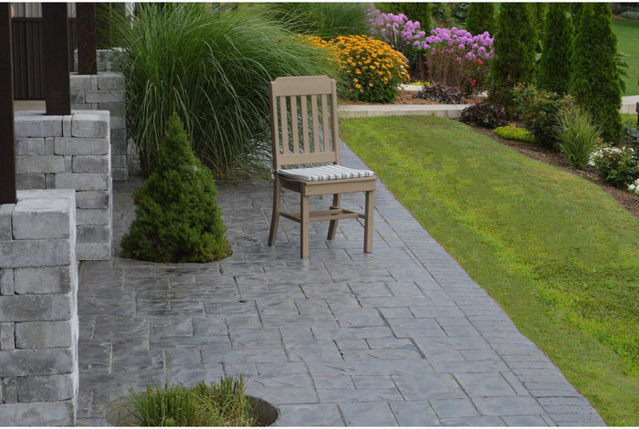 A&L Furniture Company Recycled Plastic Traditional Dining Chair - Weatheredwood