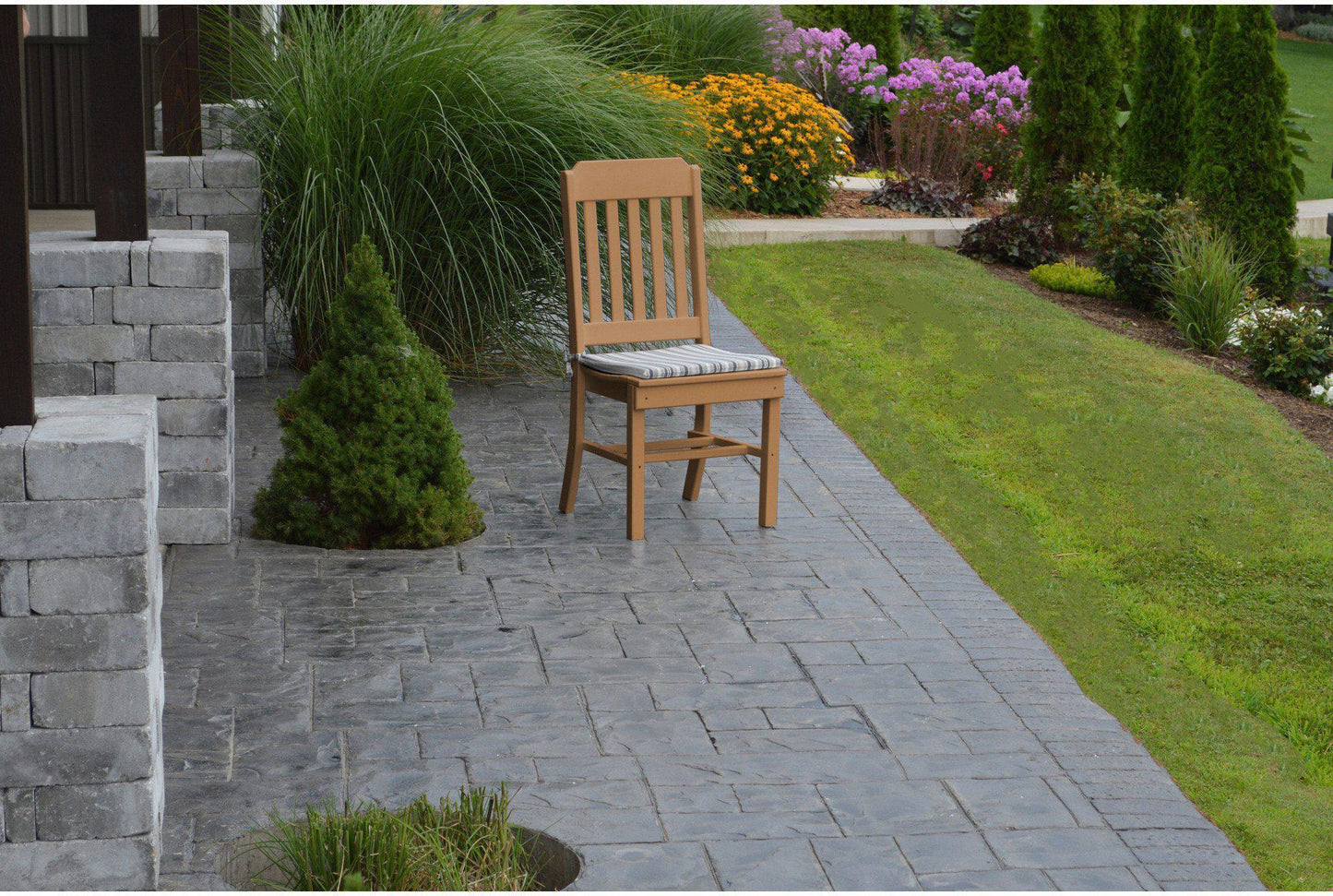 A&L Furniture Company Recycled Plastic Traditional Dining Chair - Cedar