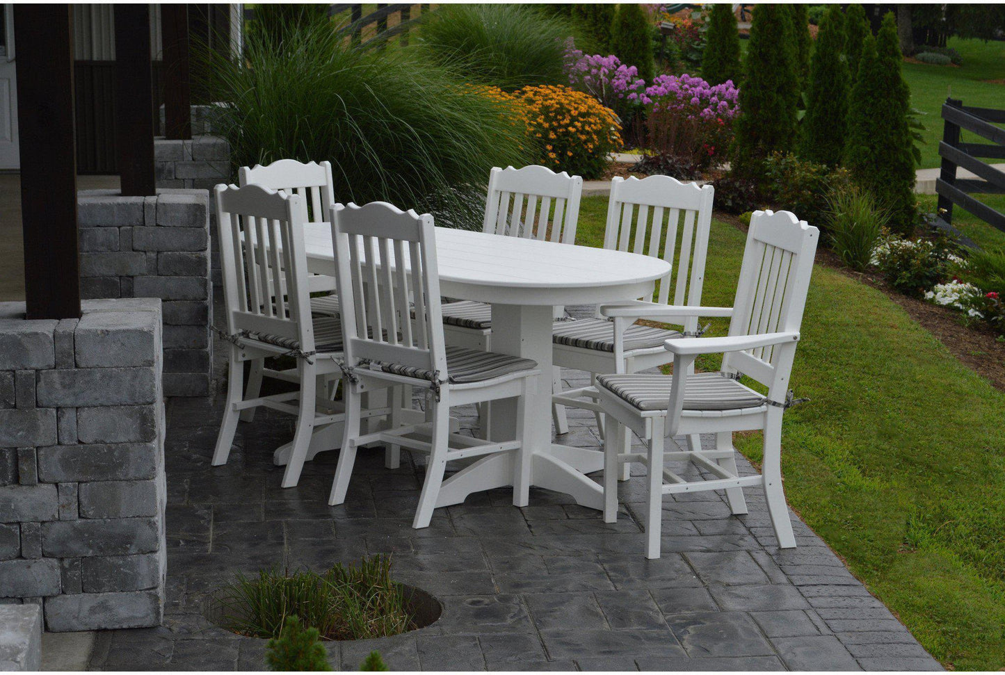 A&L Furniture Company Recycled Plastic Traditional Dining Chair - LEAD TIME TO SHIP 10 BUSINESS DAYS
