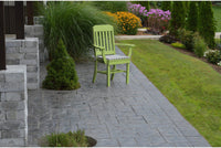 A&L Furniture Company Recycled Plastic Traditional Dining Chair w/ Arms - Tropical Lime