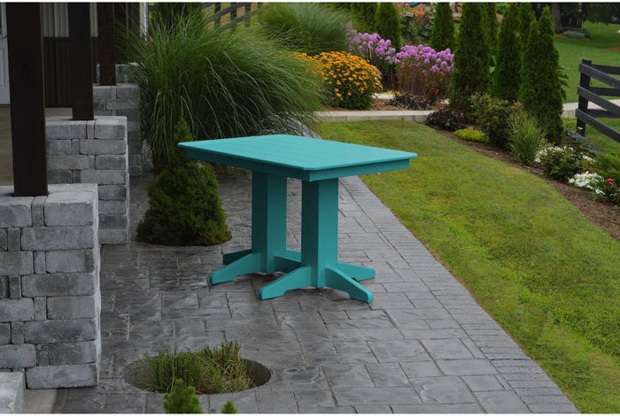 A&L Furniture Company Recycled Plastic 4' Dining Table - Aruba Blue