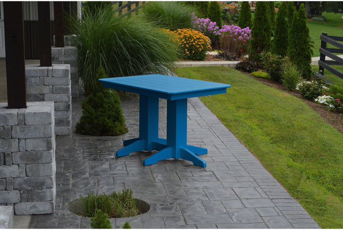 A&L Furniture Company Recycled Plastic 4' Dining Table - Blue