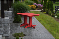 A&L Furniture Company Recycled Plastic 4' Dining Table - Bright Red