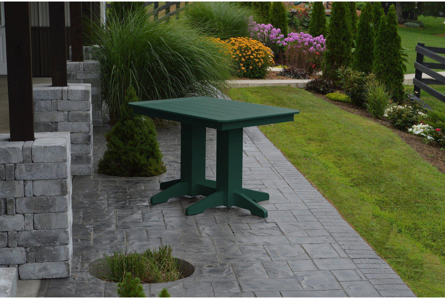 A&L Furniture Company Recycled Plastic 4' Dining Table - Turf Green