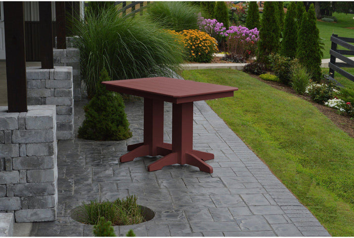 A&L Furniture Company Recycled Plastic 4' Dining Table - Cherrywood