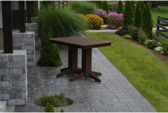 A&L Furniture Company Recycled Plastic 4' Dining Table - Tudor Brown