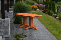 A&L Furniture Company Recycled Plastic 5' Dining Table - Orange